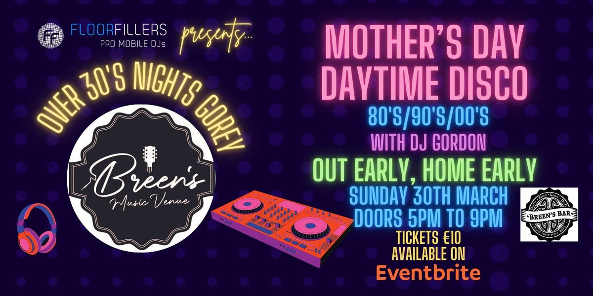 OVER 30'S DAYTIME DISCO