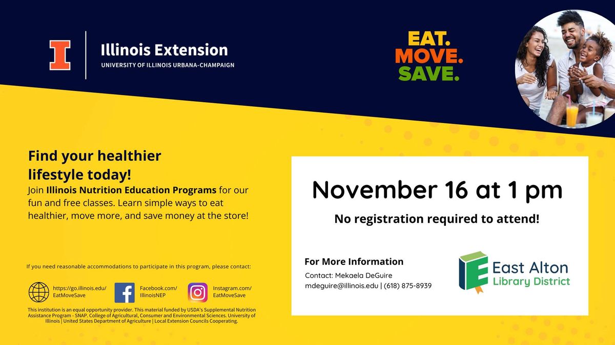 Eat.Move.Save. with the University of Illinois Extension