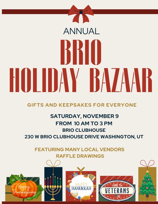 ANNUAL BRIO HOLIDAY BAZAAR