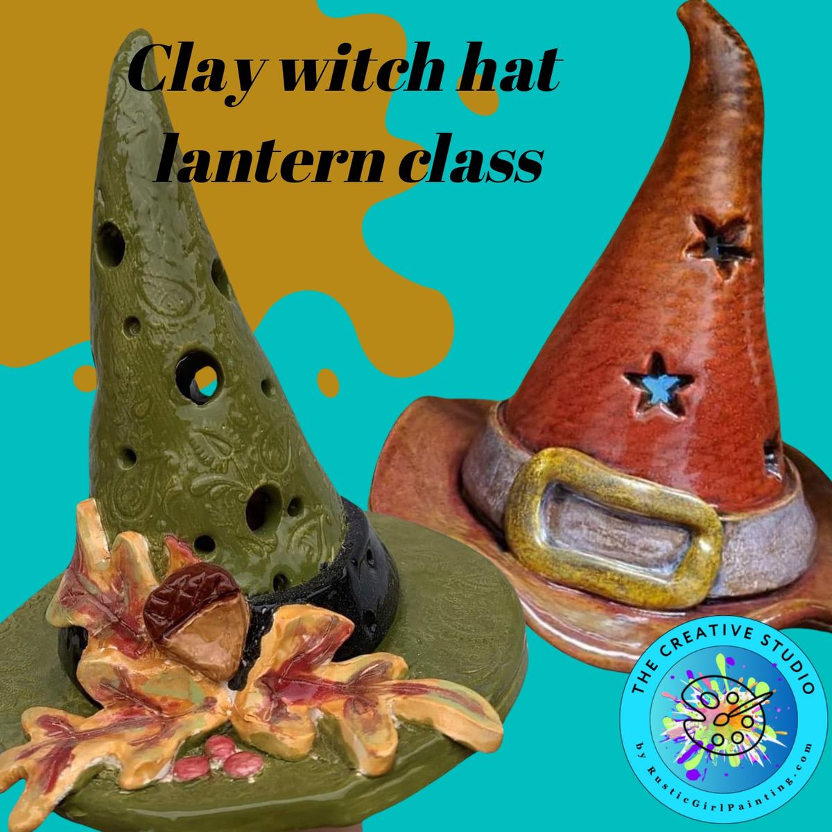 Octobers clay workshop; Witch hat lanterns or Ghost Lanterns @ The Creative Studio