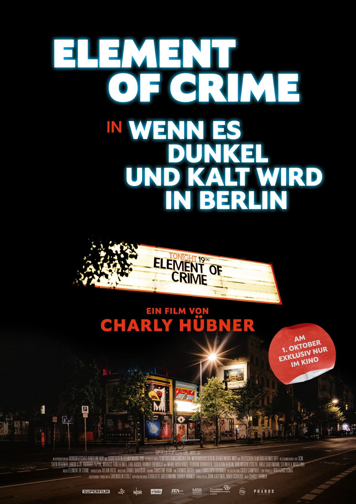 Filmzuckerl Ausw\u00e4rtsspiel - Element of Crime in Wenn es dunkel und kalt wird in Berlin