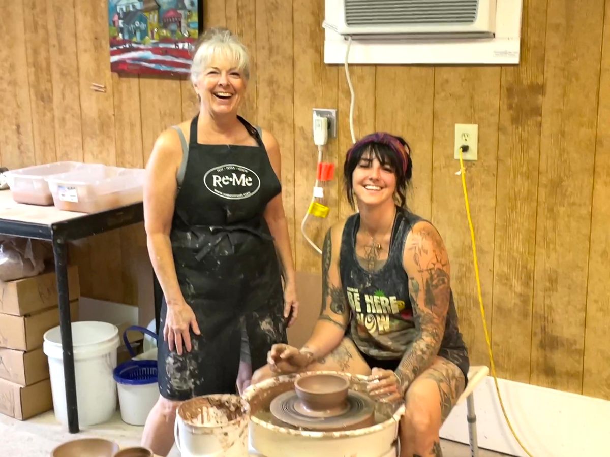 Beginning Wheel Throwing Pottery Class with Beth Roy