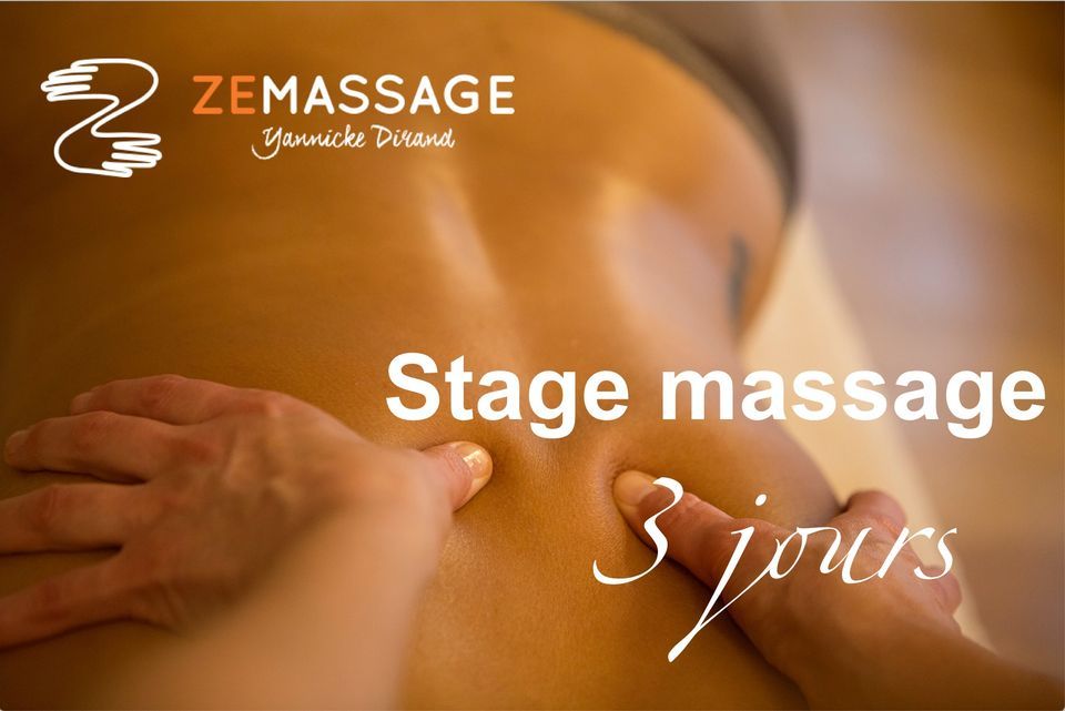 Stage d'initiation massage 3 jours