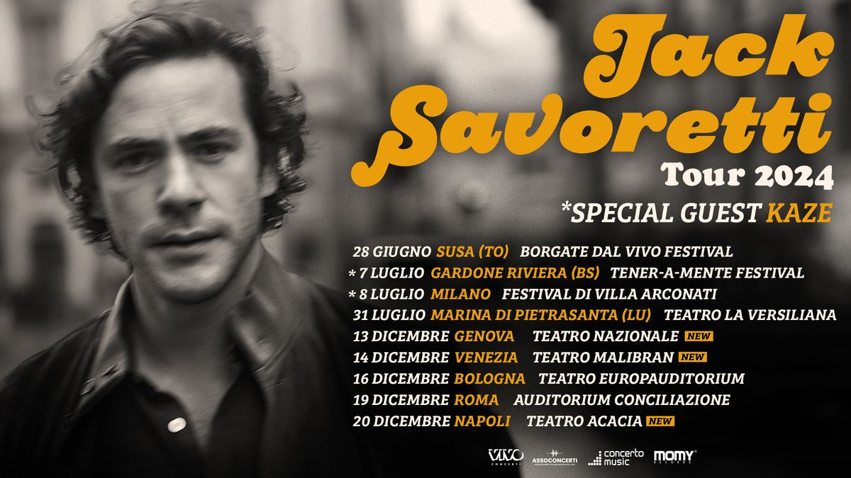 JACK SAVORETTI - TOUR 2024 \/\/ Genova