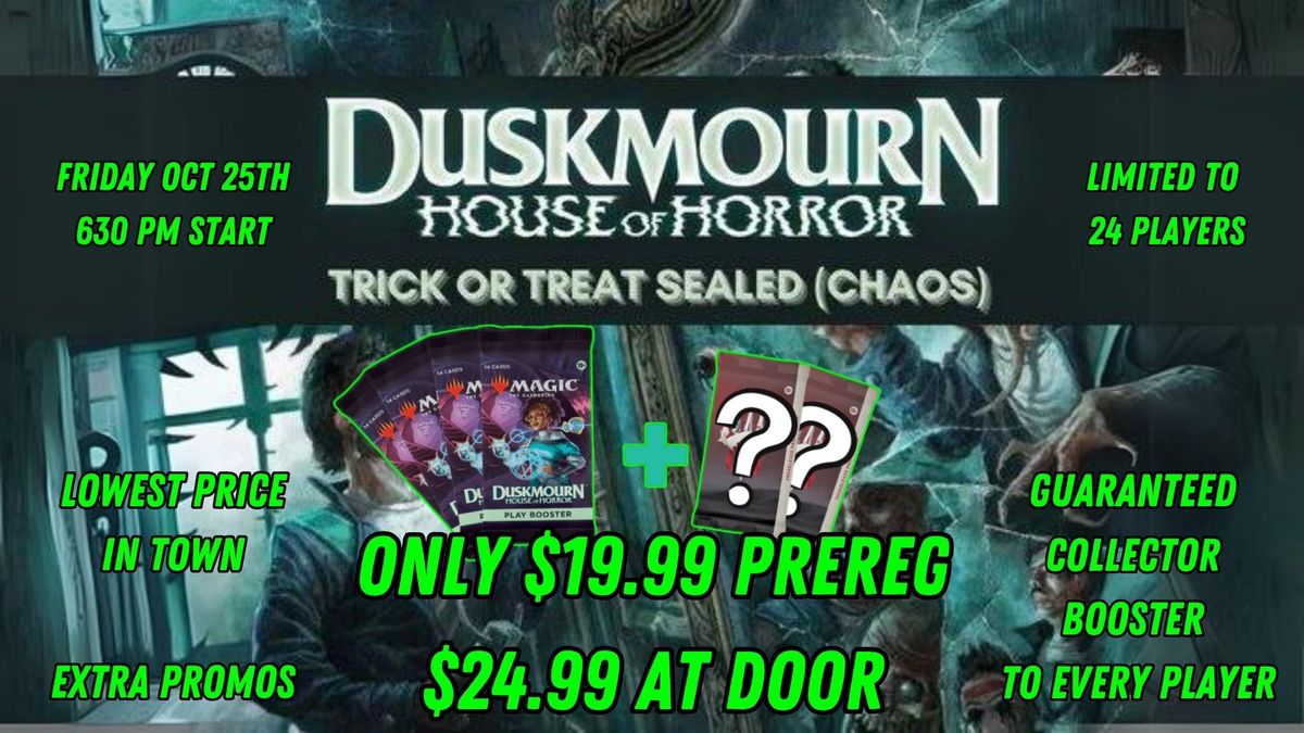 $19.99 Duskmourn Trick or Treat Chaos Event