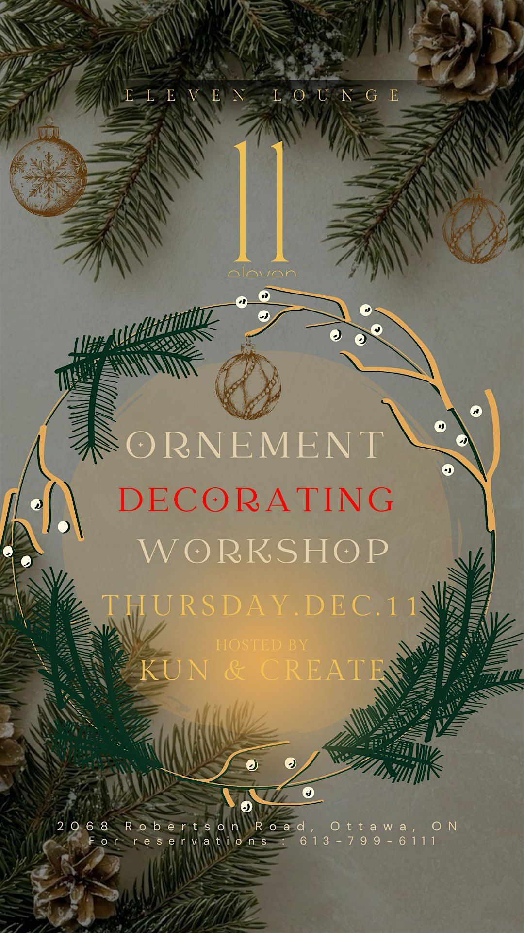 ORNEMENT DECORATING WORKSHOP