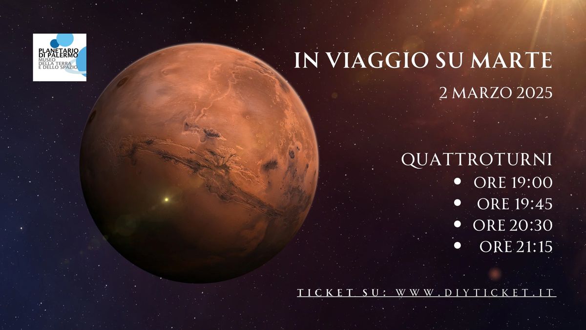 In viaggio su MARTE \ud83d\udd2d - 2 MARZO @Planetario Villa Filippina