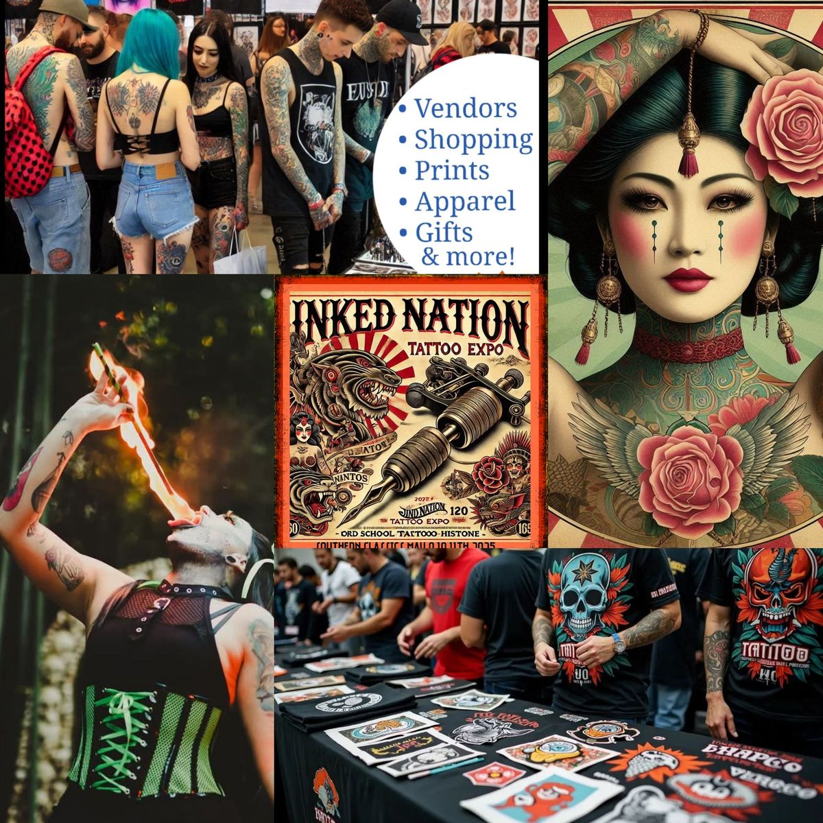 TATTOO EXPO & ARTS FESTIVAL PERRY GA INKED NATION SOUTHERN CLASSICS 