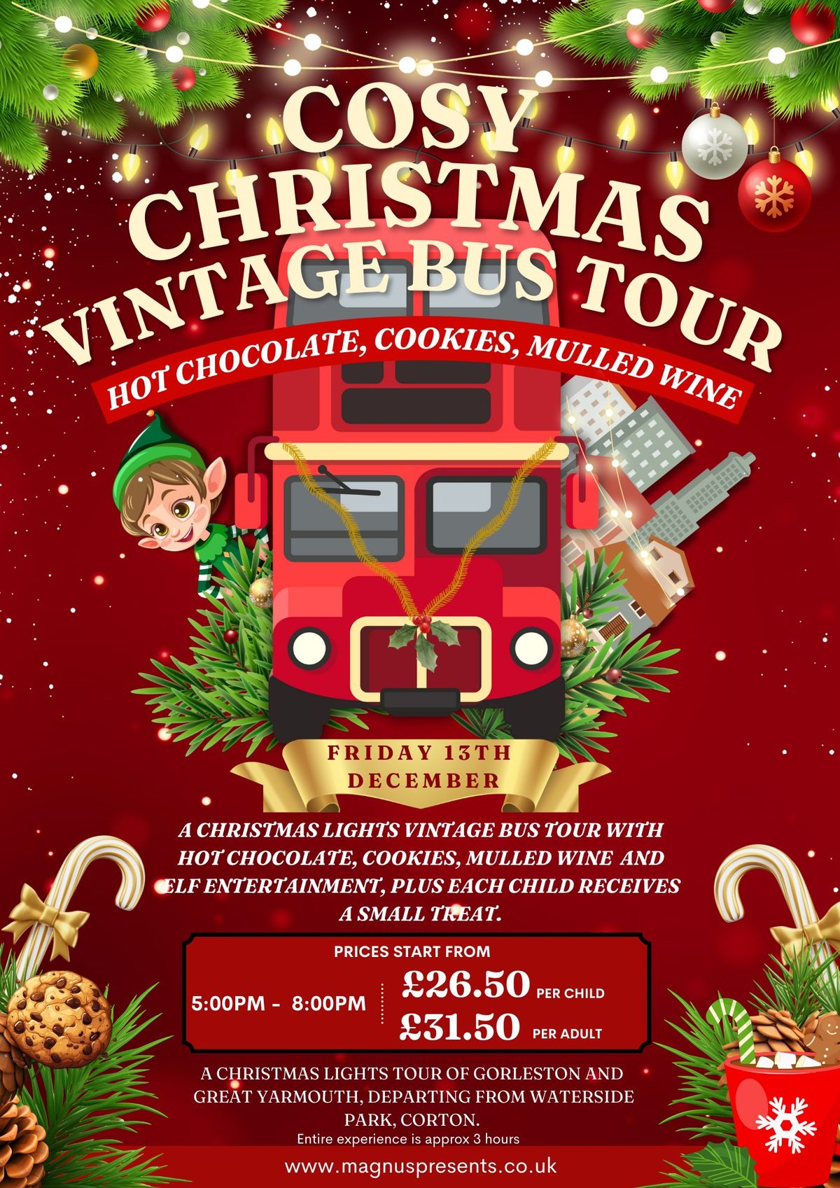 Cosy Christmas Vintage Bus Tour