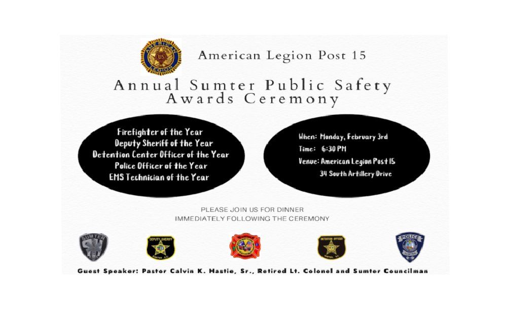 Sumter Annual Public Safety Awards Ceremony