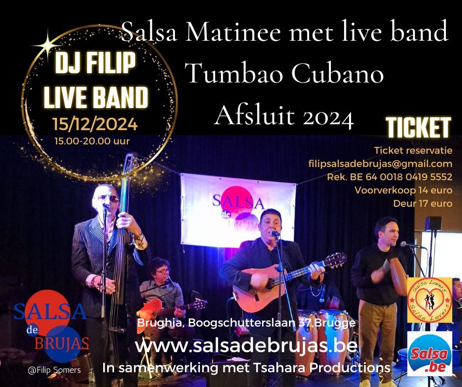 Salsa matinee met Live band Tumbao Cubano