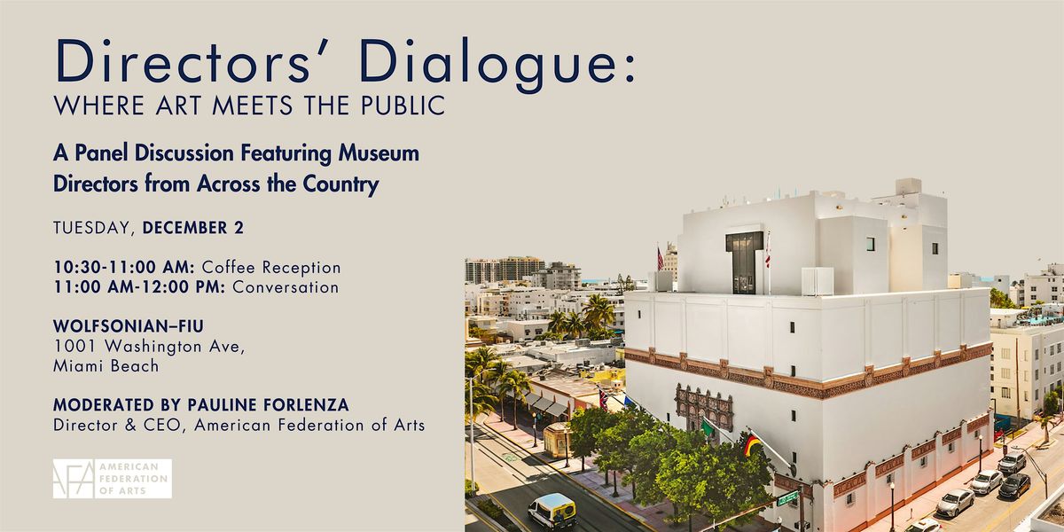 Director's Dialogue: Where Art Meets the Public