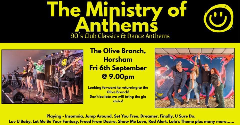 The Ministry of Anthems live at The Olive Branch, Horsham
