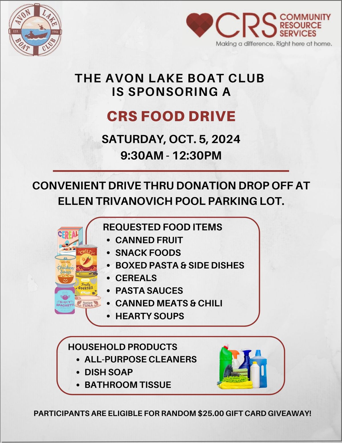 Food Drive for CRS