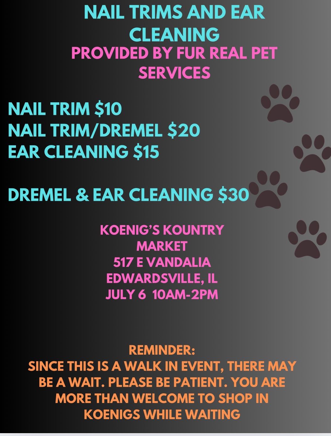 Nail trim at Koenigs