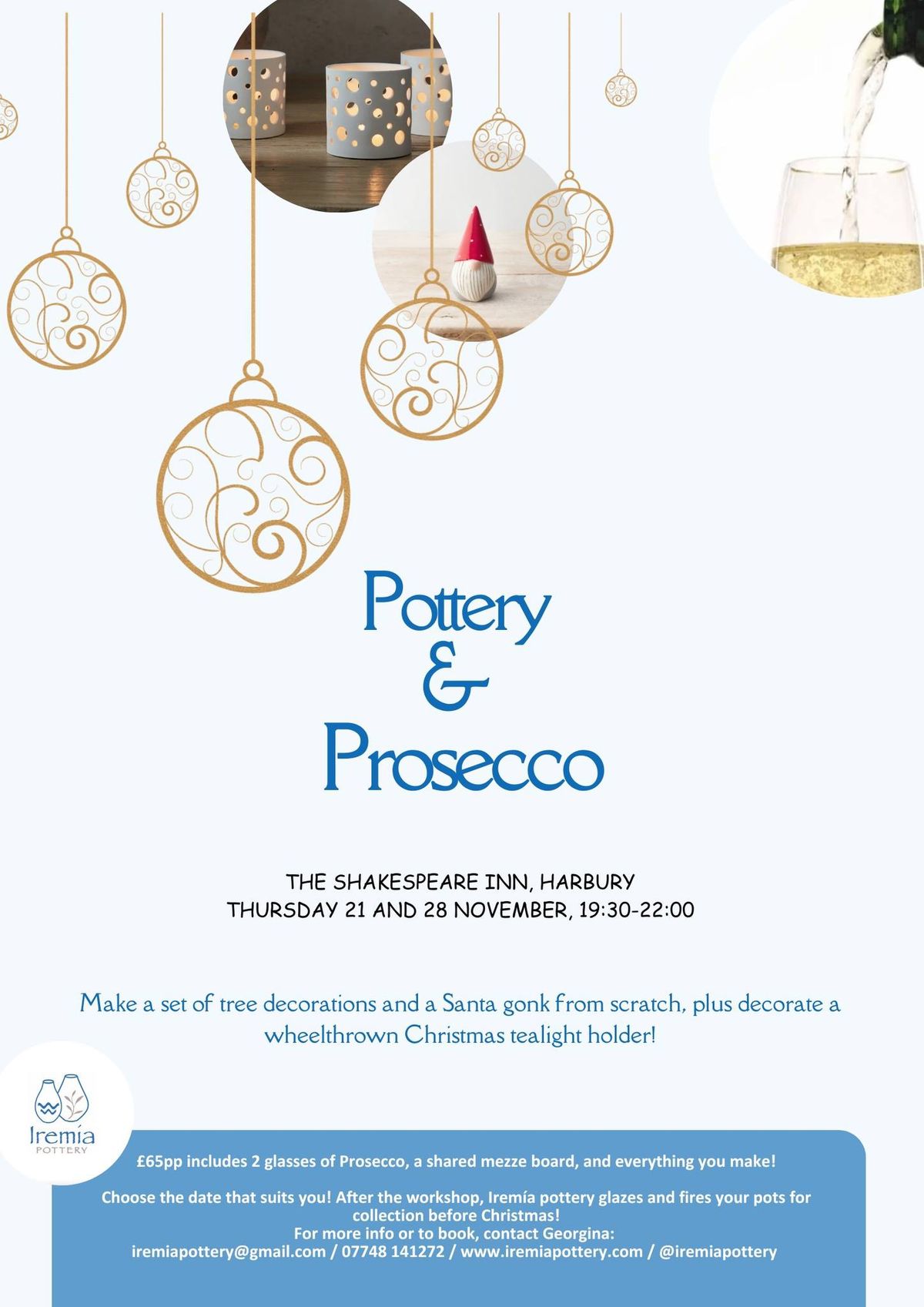 Pottery & Prosecco at The Shakespeare Inn