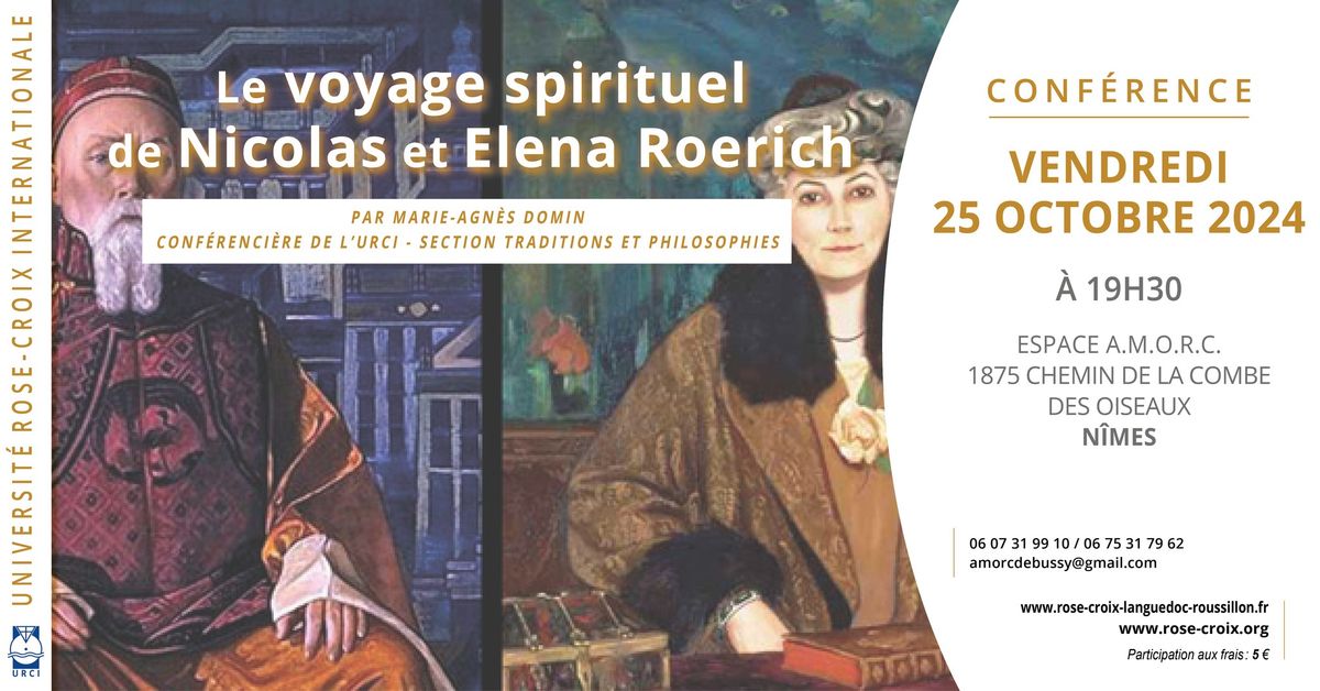 Conf\u00e9rence | Le voyage spirituel de Nicolas et Elena Roerich