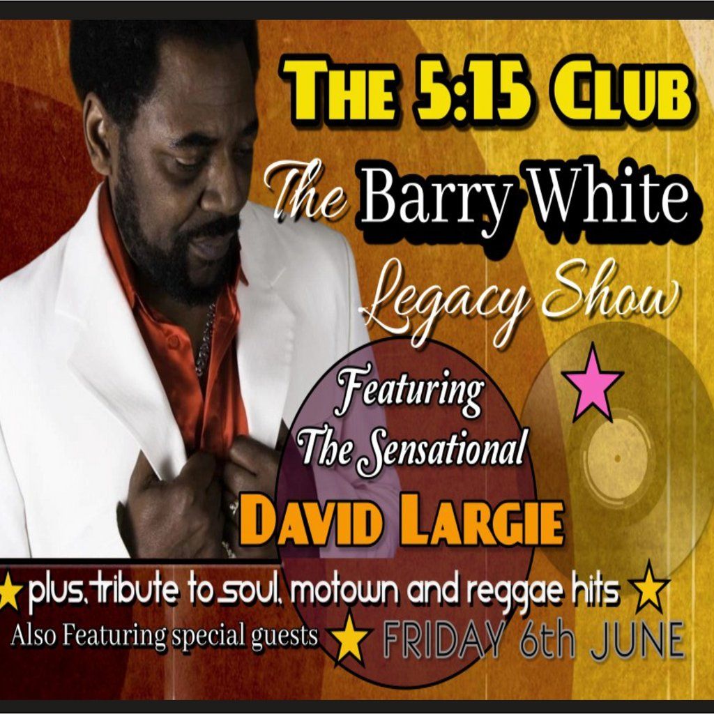 Barry White Tribute plus Soul, Motown & Reggae