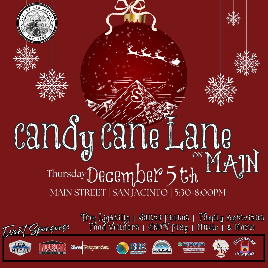 2nd Annual Candy Cane Lane on Main in San Jacinto