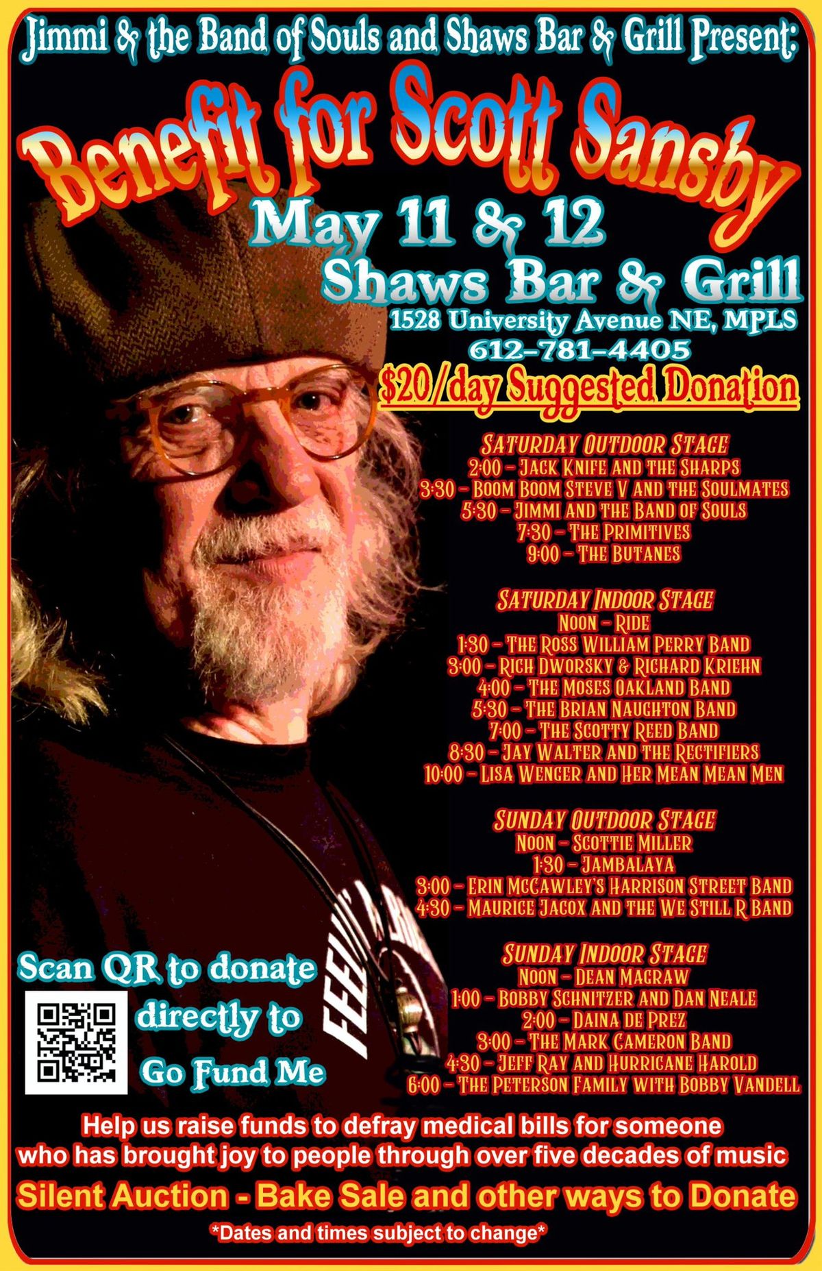Benefit For Scott Sansby!