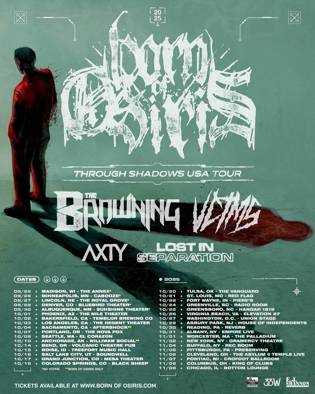 Born of Osiris The Browning VCTMS AXTY & Lost in Separation