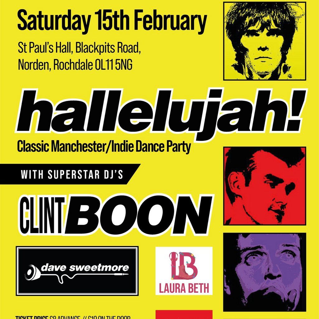 HALLELUJAH! Classic Manchester \/ Indie Dance Party