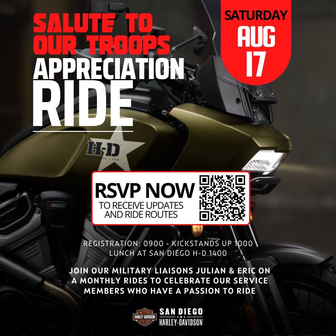 Salute To Our Troops Appreciation Ride 