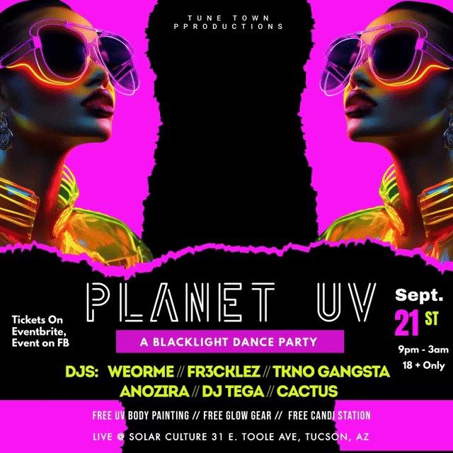 Planet UV - A Blacklight Dance Party 