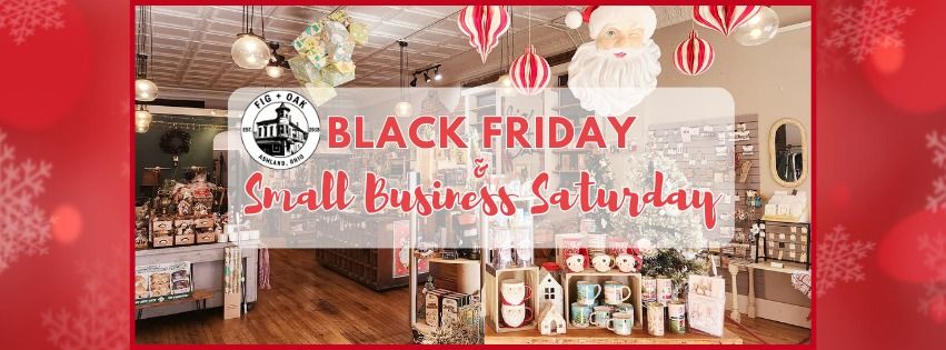 Black Friday + Small Business Saturday