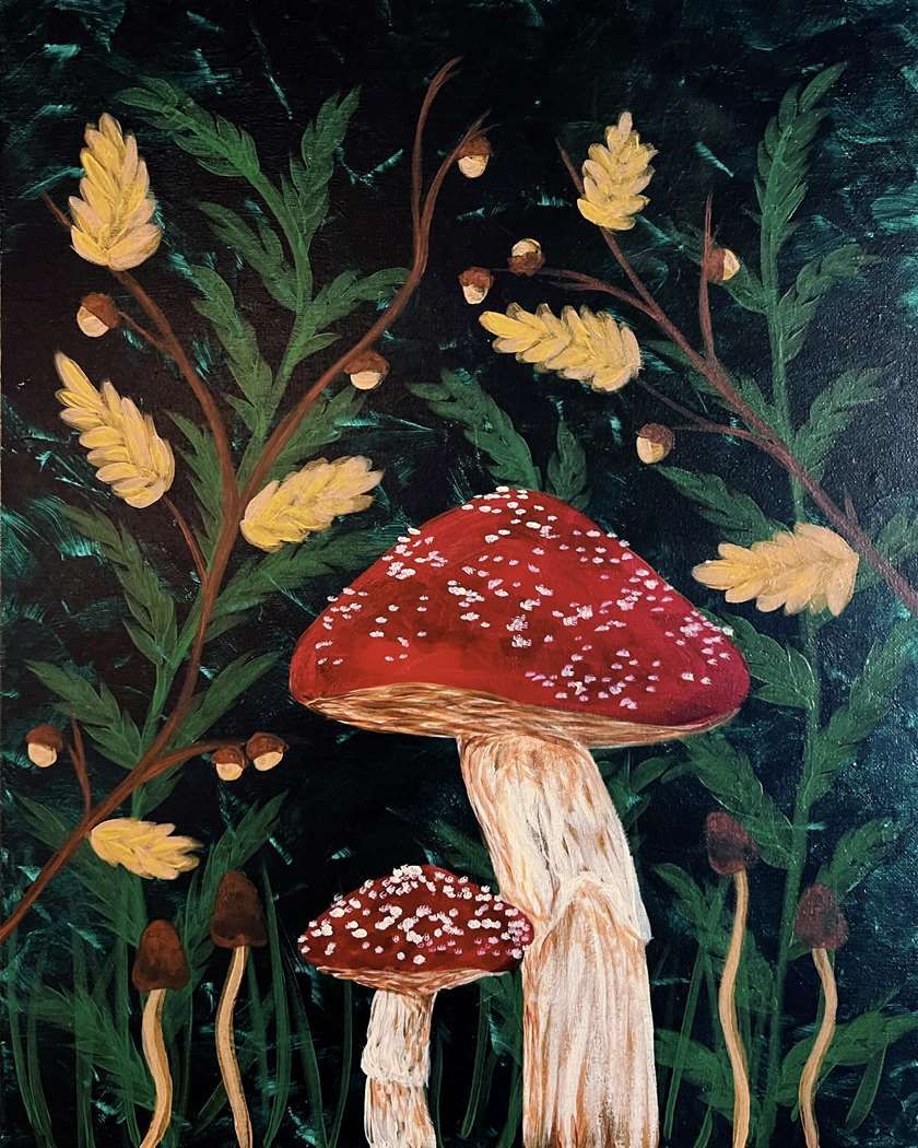 Wild Mushrooms - Paint it Forward for Camp Joy!