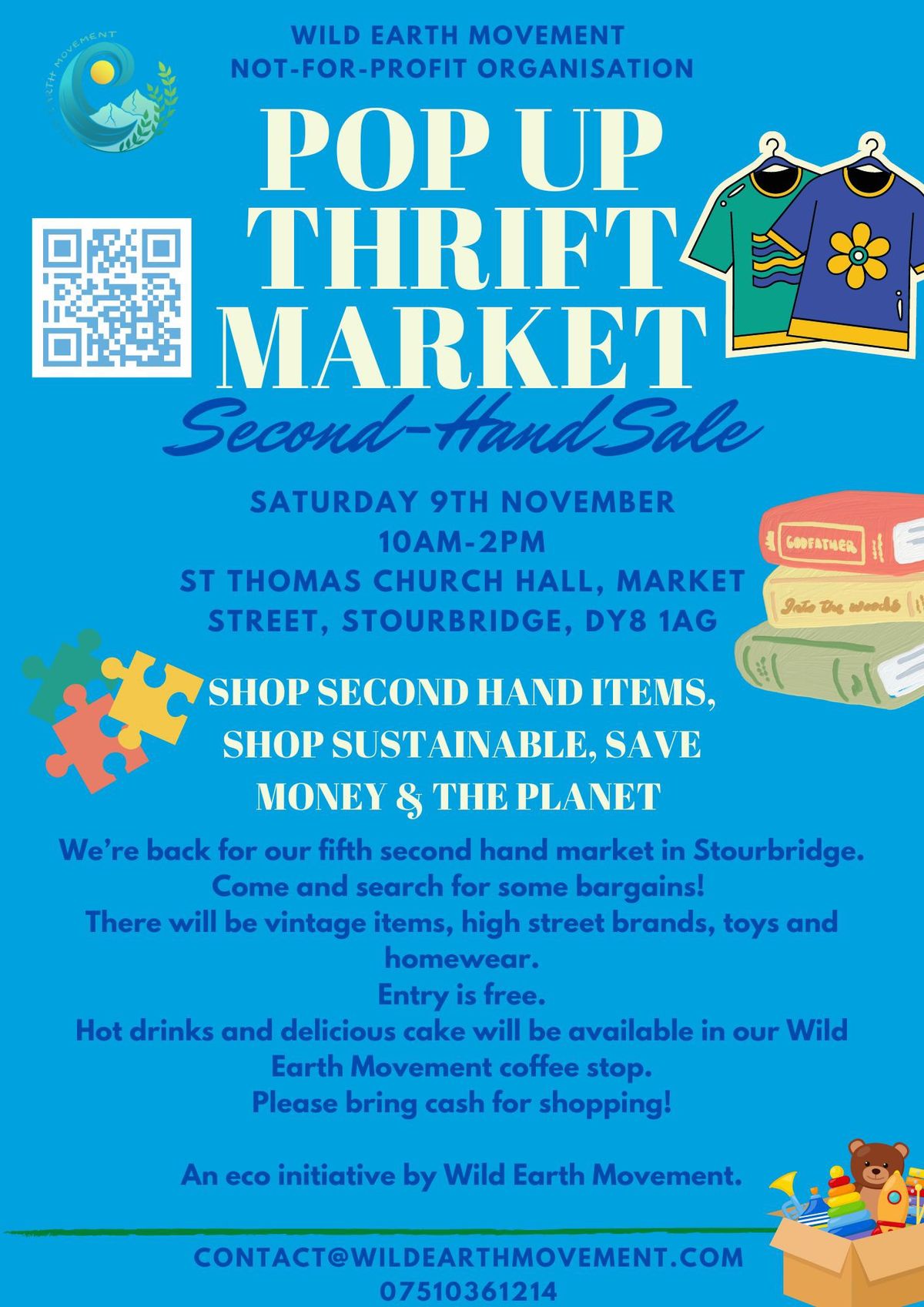 Pop up Thrift Market & coffee stop @ Stourbridge