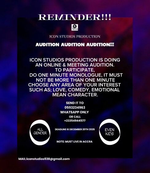 Audition Audition Audition!!!