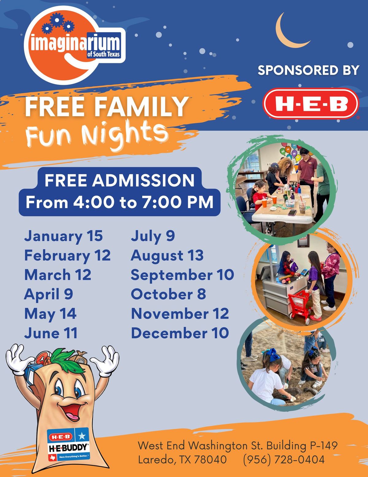 FREE Family Fun Nights Sponsored by H-E-B