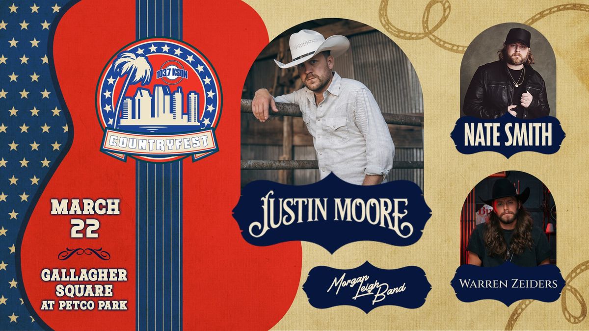 KSON CountryFest: Justin Moore, Nate Smith & Warren Zeiders