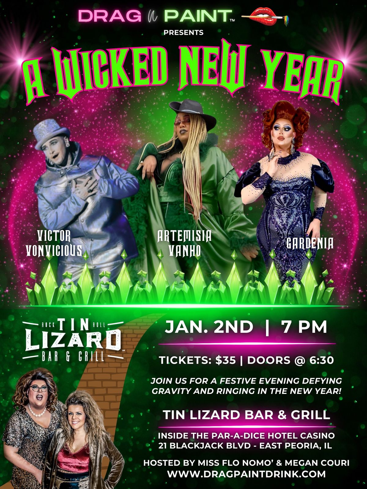 A Wicked New Year's - Drag N' Paint Bash