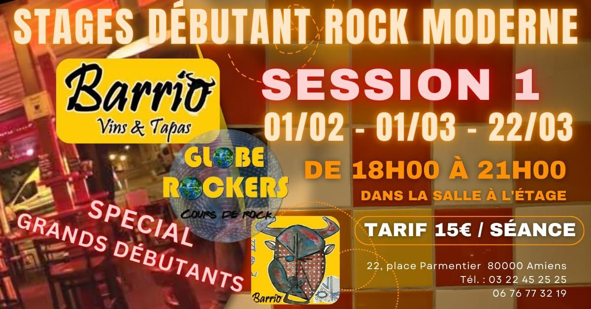 Stage rock moderne grands d\u00e9butants session 1 s\u00e9ance 2