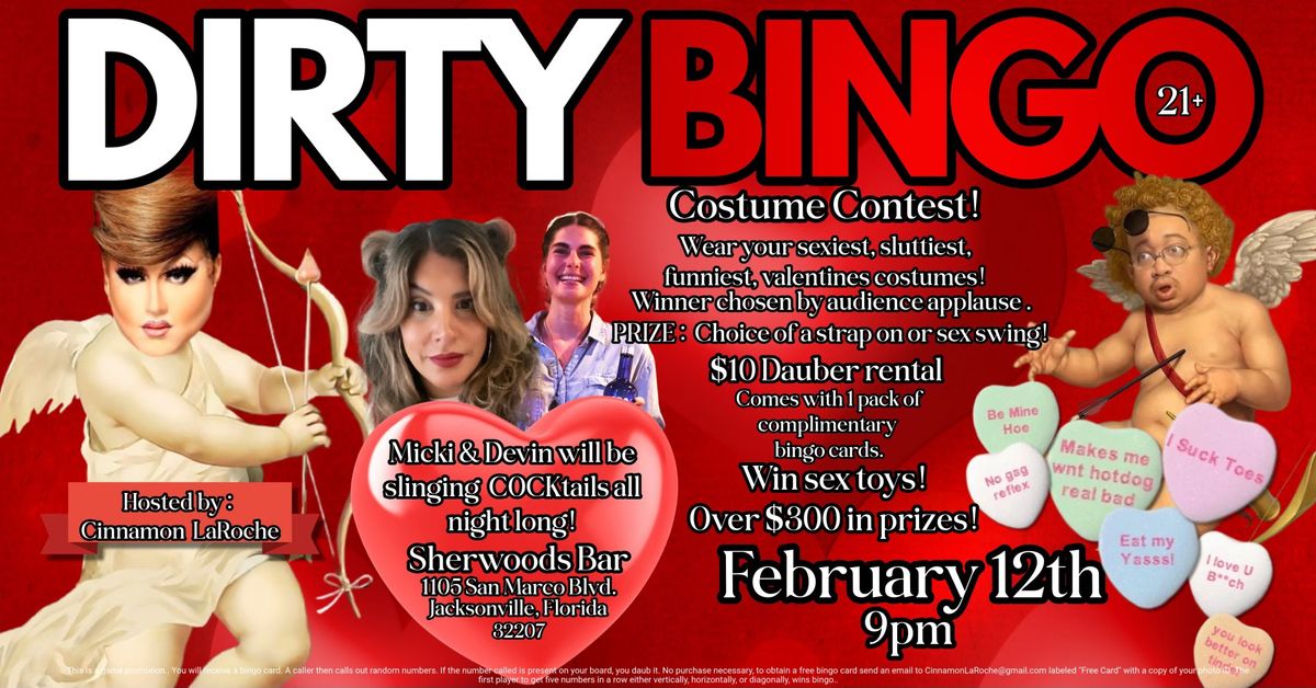 Dirty Bingo: Valentines Day Edition at Sherwood's Bar