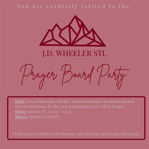 3rd Annual Prayer Board Party