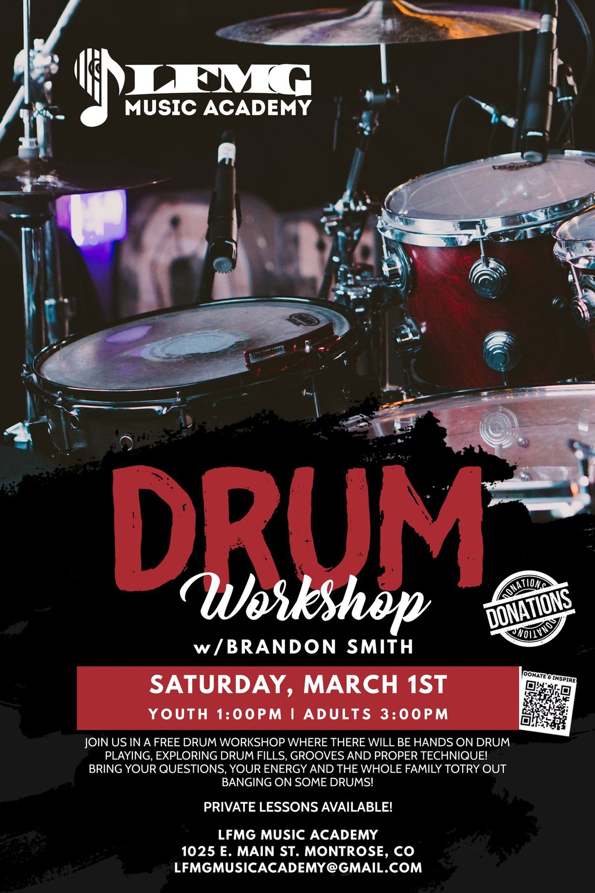 Drum Lesson Workshop w\/ Brandon Smith