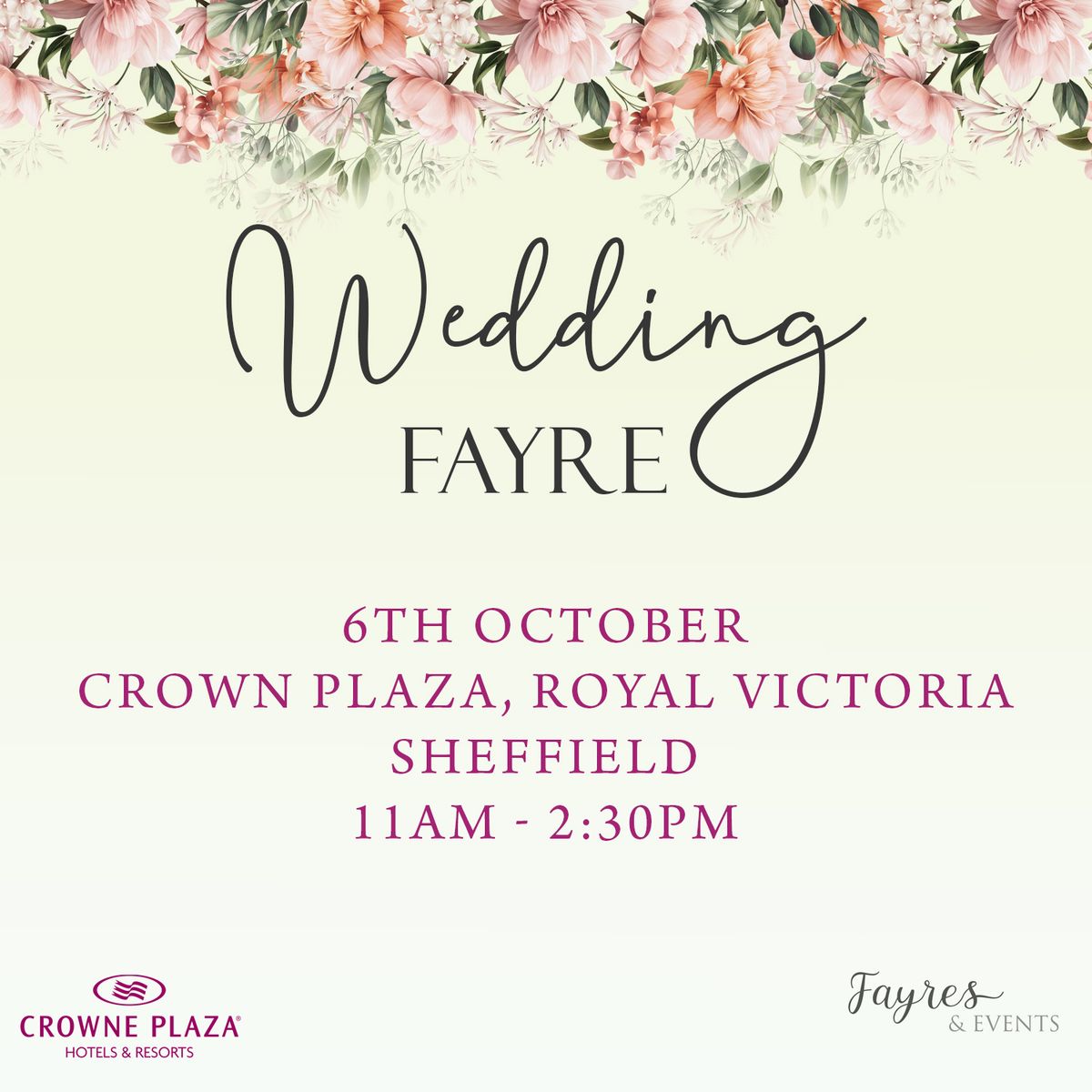 Wedding fayre at Crown Plaza, Royal Victoria, Sheffield