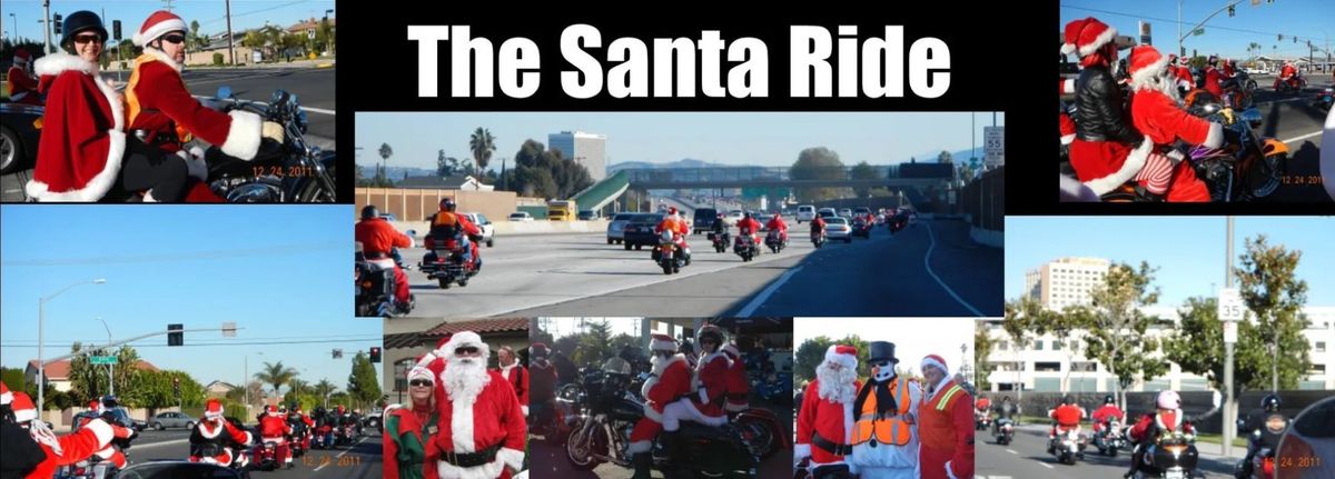 Huntington Beach Santa Charity Ride. All Bikes Welcome