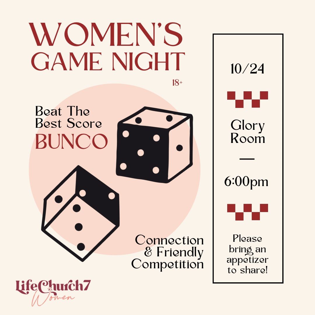 Women\u2019s Game (Bunco) Night \ud83c\udfb2\ud83c\udfb2