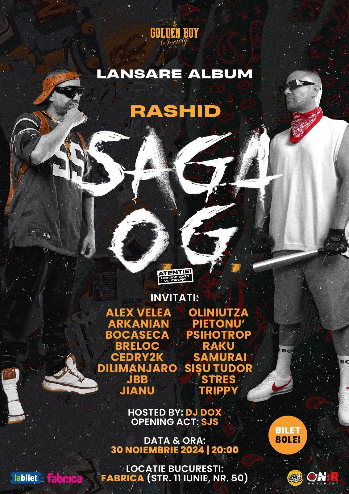 Lansare album Rashid \u201cSaga OG\u201d