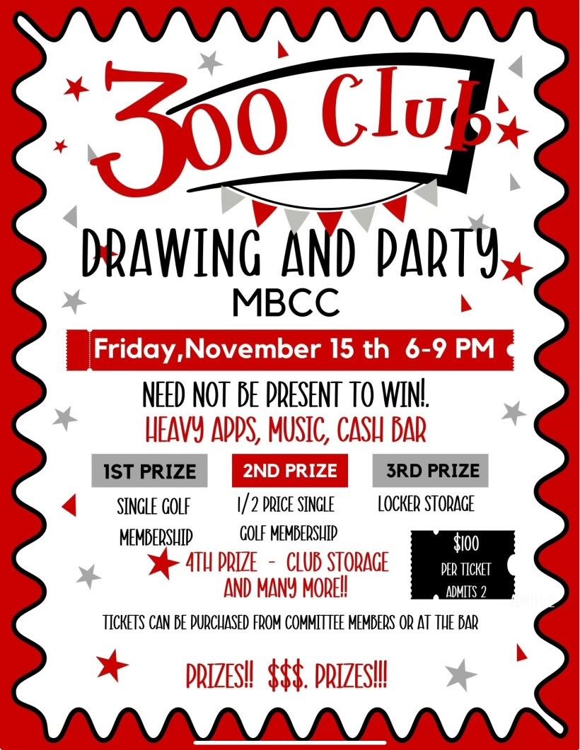 300 Club Drawing and Party