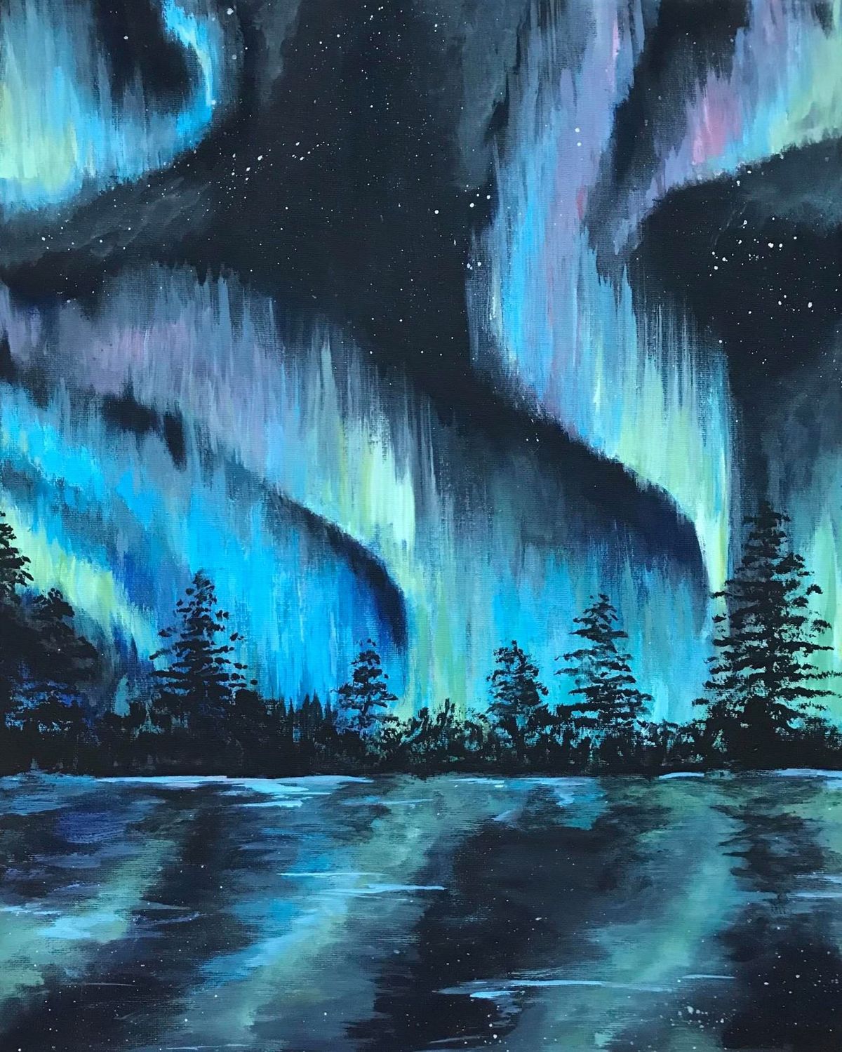 Northern Lights Painting Event