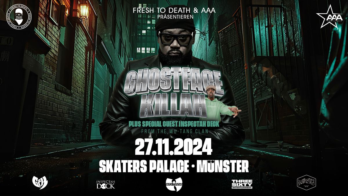 GHOSTFACE KILLAH & INSPECTAH DECK Live in M\u00fcnster - Skaters Palace