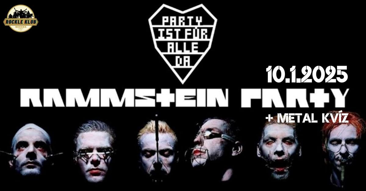 Rammstein Party - Happy Hour + Metal Kv\u00edz