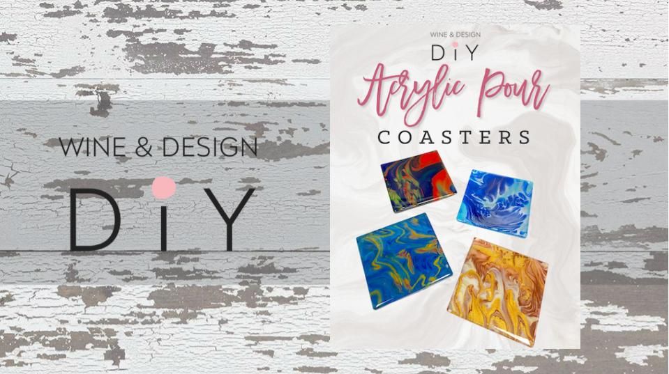 ACRYLIC POUR COASTERS WITH RESIN FINISH *YOU CHOOSE ANY COLORS