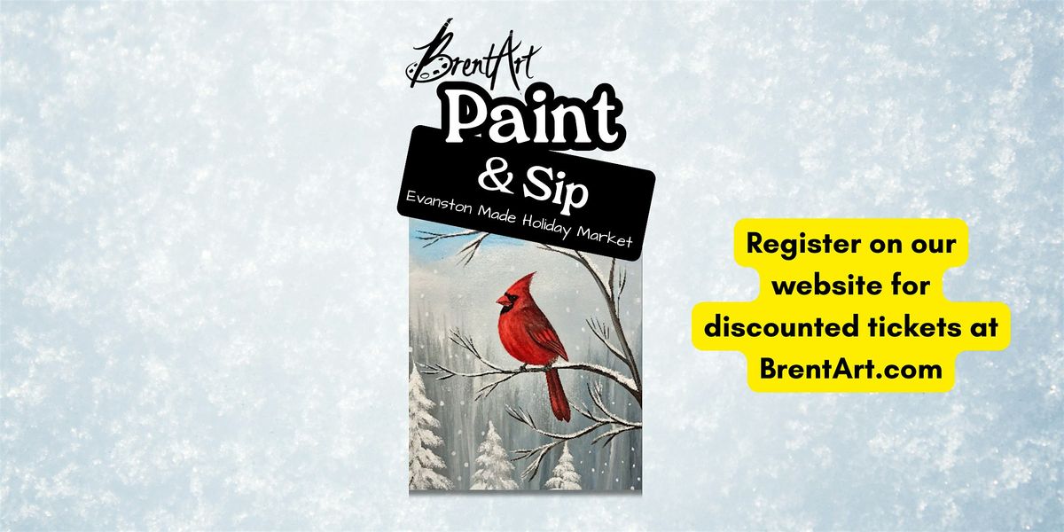 Paint & Sip at the Evanston Made Holiday Market