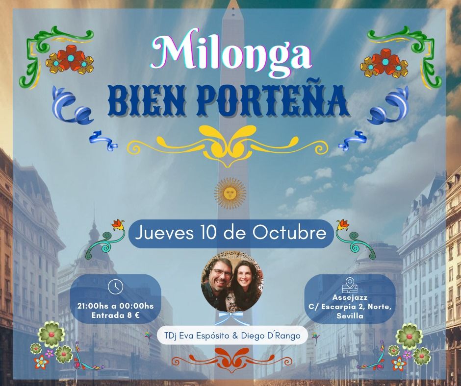 Inaguraci\u00f3n "Milonga Bien Porte\u00f1a" Jueves 10 de octubre 